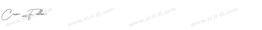Cawin Fallen字体转换